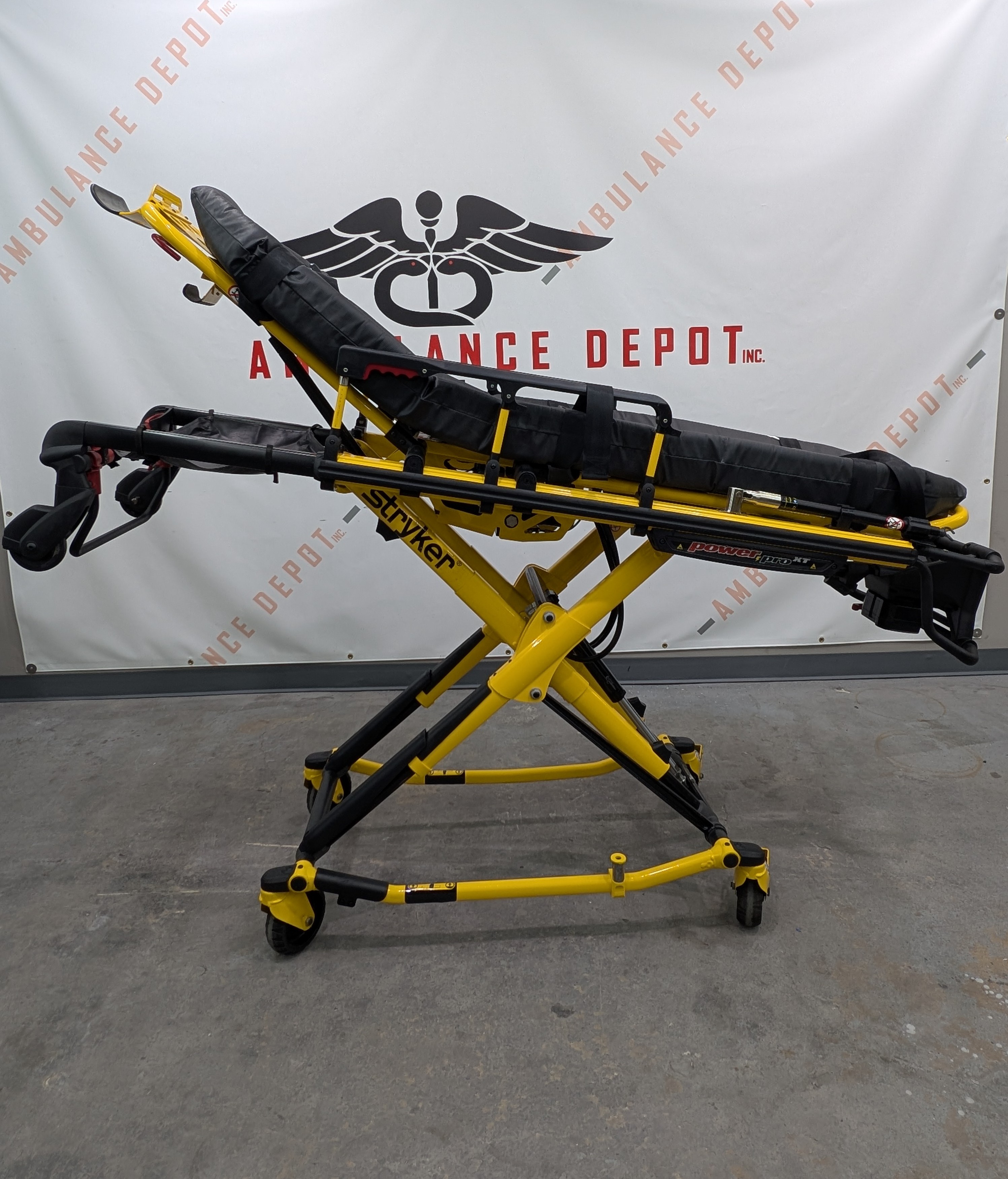 stryker power pro xt xps 6500 ems stretcher emergency transport